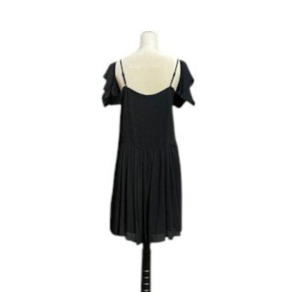 Jolt Black Dress Cold Shoulder Embroidered Detail Rayon Blend XL - Picture 2 of 5